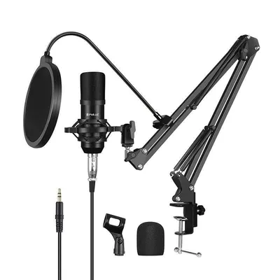Mikrofon Puluz PU612B USB unidirektional mit Popschutz und Zubehör