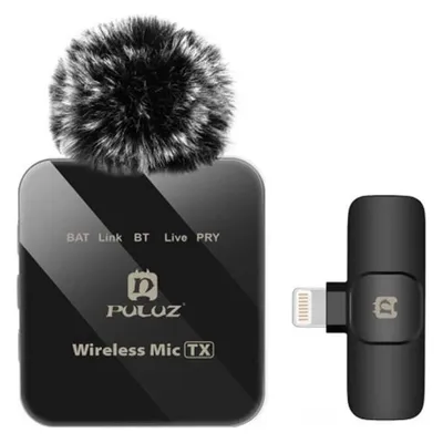 Mikrofon Puluz PU647B kabellos Lavalier mit Lightning Anschluss und ENC Rauschunterdrückung