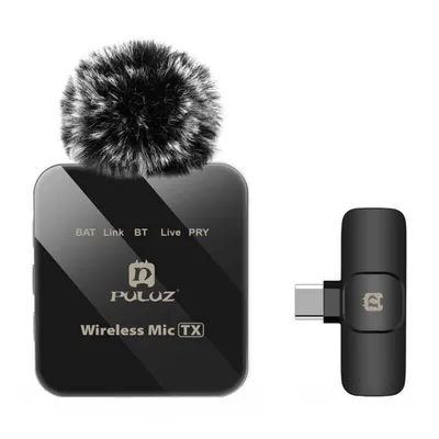 Mikrofon Puluz PU648B USB-C kabellos mit ENC-Rauschunterdrückung und 12h Akku