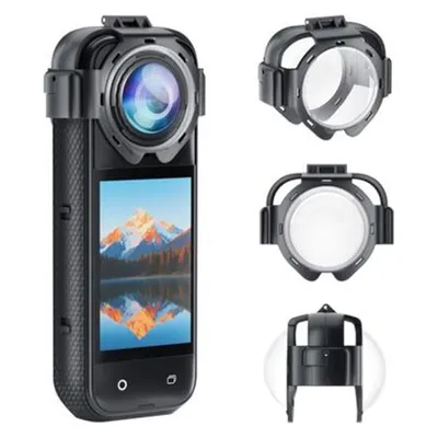 Objektivabdeckungen Puluz für Insta360 X5 snap-on