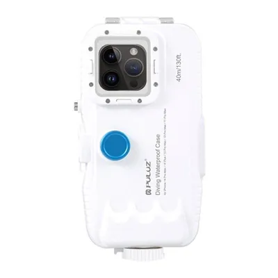 Funda para móvil Puluz PU9116W wasserdicht Kunststoff weiß für iPhone 15 Plus und Pro Max