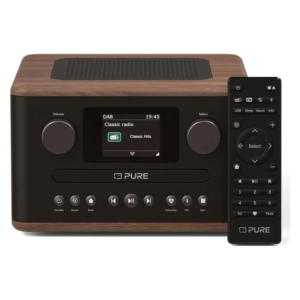 Classic C-D4 Coffee Kaffee Braun/Walnuss DAB+ Radio mit CD Player