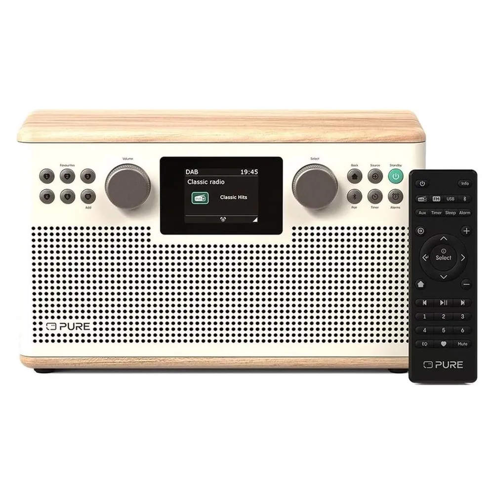 Classic H6 baumwoll-weiß/eiche DAB+ Radio