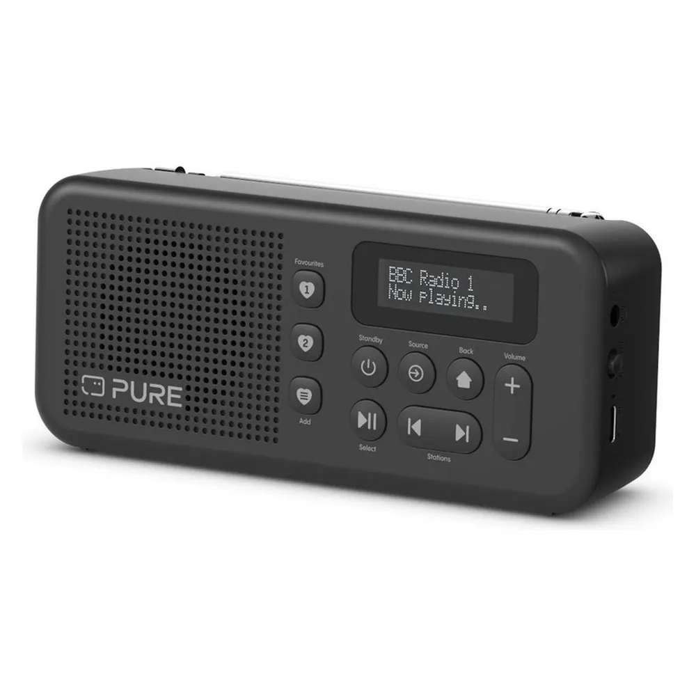 Elan Move Schwarz DAB+-Taschenradio