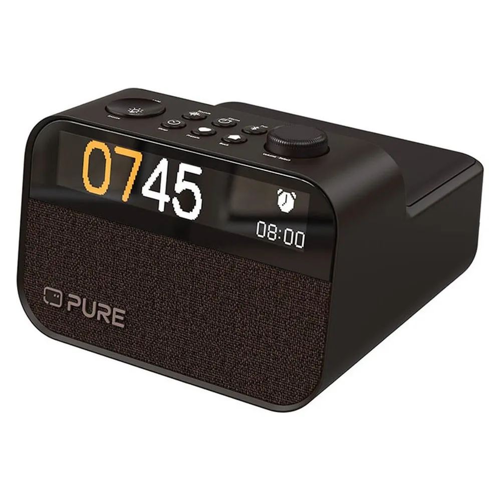 Moment Charge Kaffeeschwarz Radiowecker