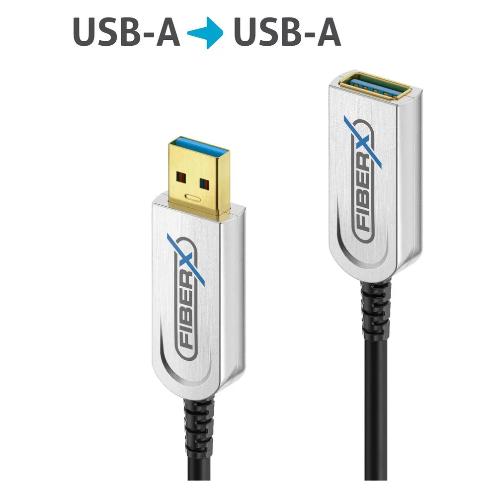 Purelink FiberX Series - USB 3.1 Glasfaser Verlängerungskabel - 10m