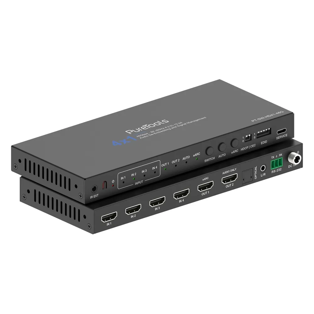 HDMI-Switch Purelink PT-SW-HD41-48G 4 Eingänge 2 Ausgänge 8K 60 Hz