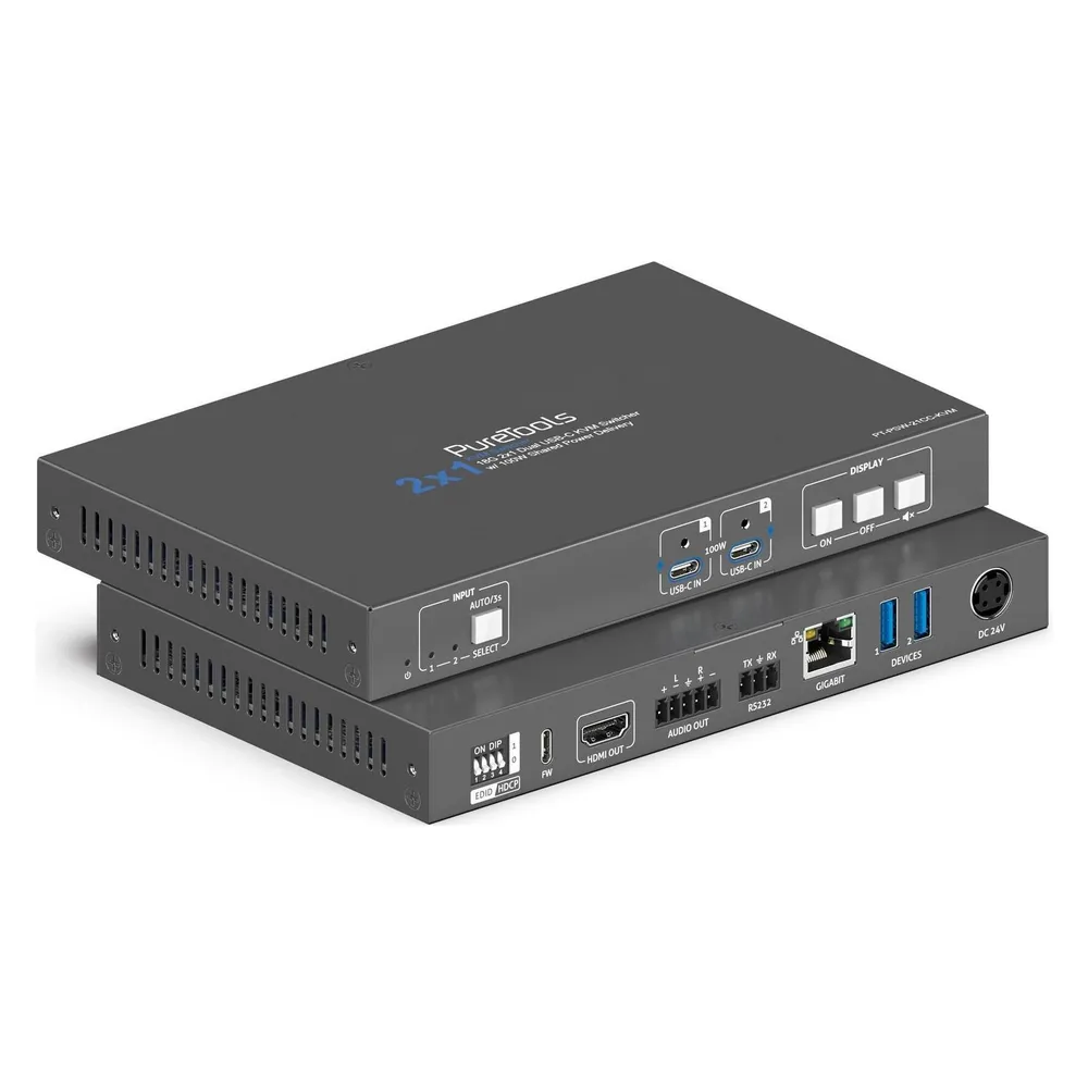 KVM Switch Purelink PT-PSW-21CC-KVM 4K 60Hz 2 Eingänge 6 Ausgänge