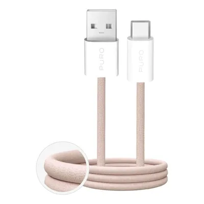 USB-Kabel PURO PUCAC10WFABK415MTBEG 1,5 m USB-A USB-C Beige TPE rund