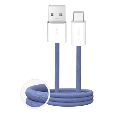 USB-Kabel PURO PUCAC10WFABK415MTBL 1,5 m USB-A auf USB-C Blau