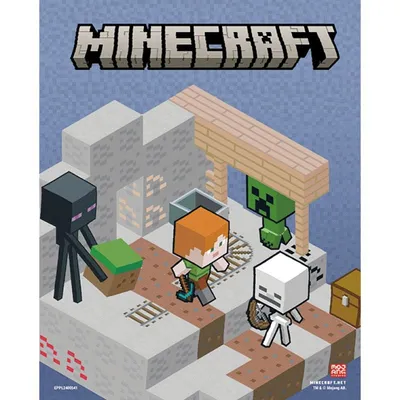 Minecraft - 3D-Wechselgelände Poster