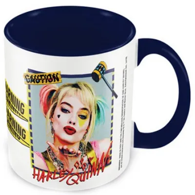 Pyramiden-Keramikbecher DC Birds of Prey Harley Quinn Warning