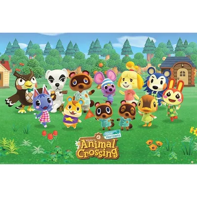 Pyramiden-Poster Animal Crossing Lineup 91,5 x 61 cm