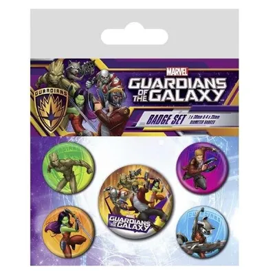Pyramid LES GARDIENS DE LA GALAXIE - Personnages - Pack 5 Badges