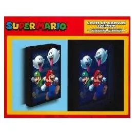 Pyramid SUPER MARIO - Boo Blast - Canvas Lumineux 40X30 Cm