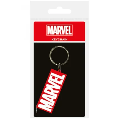 Pyramiden-Schlüsselanhänger mit Marvel-Logo