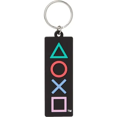 Pyramid Rubber Schlüsselanhänger PlayStation Icons