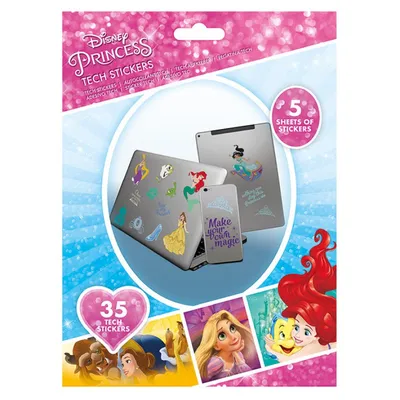 Pyramid Tech Aufkleber Disney Princess Aufkleber