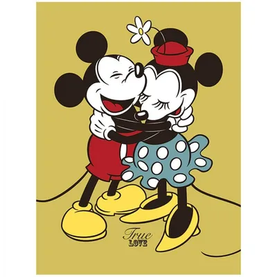 Pyramidenleinwand Disney Mickey & Minnie True Love 30x40
