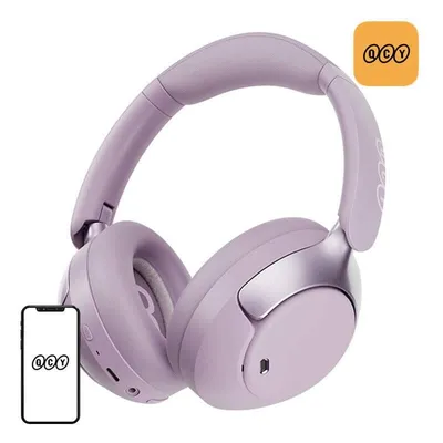 Kopfhörer QCY H3 Pro kabellos Bluetooth mit Geräuschunterdrückung, Alltag, umweltfreundlich, lila
