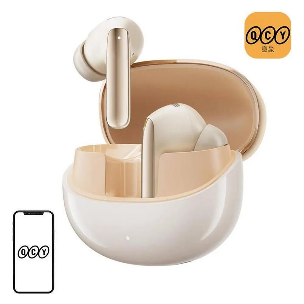 Kopfhörer QCY MeloBuds Pro HT08 kabellos Bluetooth mit ANC Rauschunterdrückung Gold