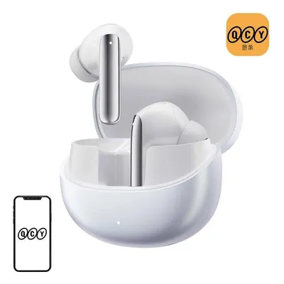 QCY MeloBuds Pro HT08 kabellose Bluetooth Kopfhörer mit ANC und 34h Akku weiß