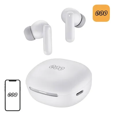 Kopfhörer QCY MeloBuds HT16 kabellos Bluetooth mit ANC und IPX4 Schutz weiß