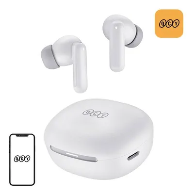 Kopfhörer QCY MeloBuds HT16 kabellos Bluetooth mit ANC und IPX4 Schutz weiß
