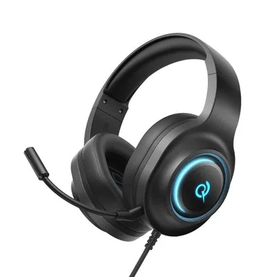 QCY Heroad V200 kabellose und kabelgebundene Bluetooth 7.1 Gaming Kopfhörer schwarz
