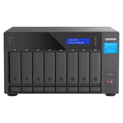 Nas Qnap Tvs-h874-i5-32g High-End-Netzwerkspeicher, außergewöhnliche Leistung, 8 Einschübe, Intel Core I5, 32 GB, Echtzeit-Backup, Virtualisierung.
