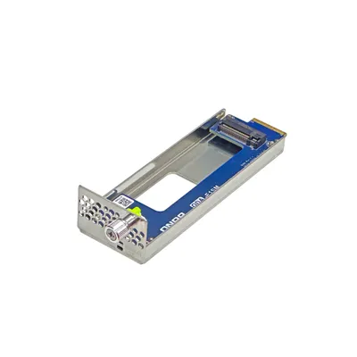 Adapter QNAP QDA-E1SM2 E1.S Tray M.2 v2 Blau Edelstahl Satiniert