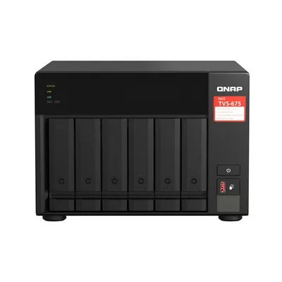 Qnap Qnap Nas Tvs-675-8g Zuverlässige und effiziente Netzwerkspeicherlösung mit 6 Einschüben, 60 TB, Quad-Core, 8 GB RAM, 2 Gigabit-Ethernet-Ports, vielseitigen Funktionen und Anwendungen. Ideal für kleine und mittlere Unternehmen!