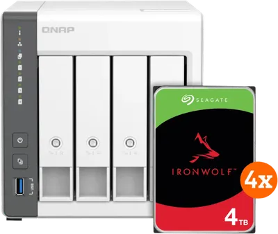 QNAP TS-433-4G + Seagate Ironwolf 16TB (4 x 4TB)