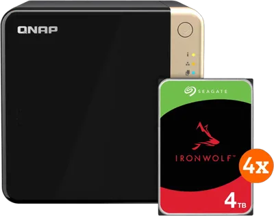 QNAP TS-464-8G + Seagate Ironwolf 16TB (4 x 4TB)