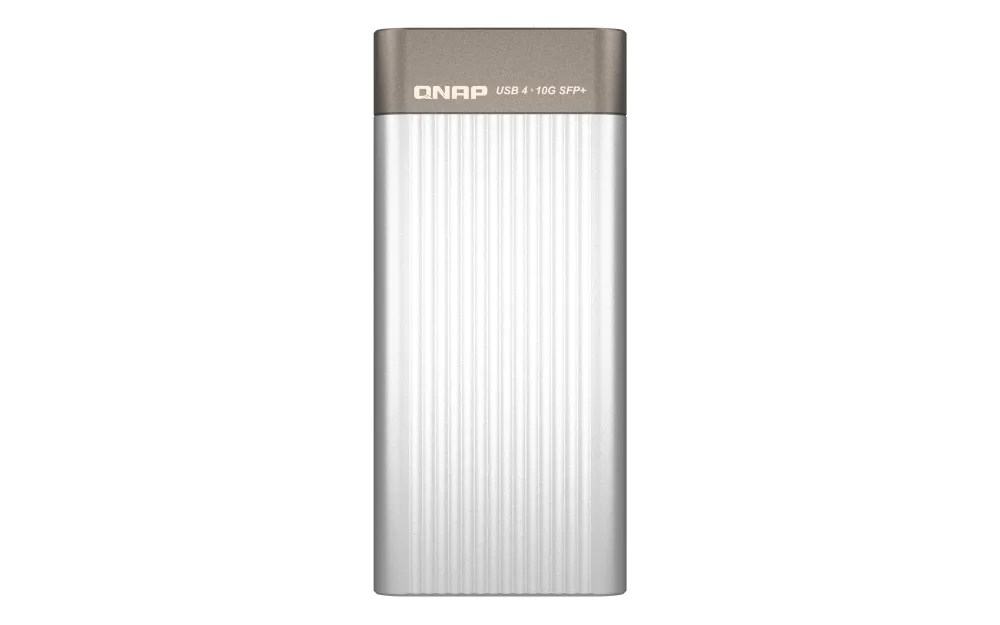 Tarjeta de Red QNAP QNA-UC10G1SF USB Type-C 10GbE SFP+ Alámbrico Plata