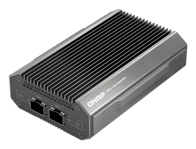 Tarjeta de Red QNAP QNA-UC10G2SF USB Type-C 10 Gbps SFP+ Schwarz