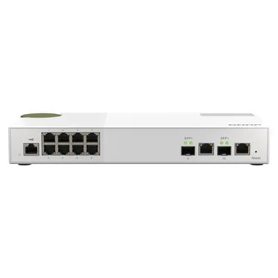 QNAP QSW-M2108-2C Netzwerk-Switch Managed L2 2.5G Ethernet (100/1000/2500) Grau, Weiß