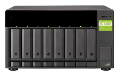 JBOD Gehäuse QNAP TL-D800C 8-Bay SATA 6Gb/s USB 3.2 Gen2 Typ-C JBOD Gehäuse QNAP TL-D800C 8-Bay SATA 6Gb/s USB 3.2 Gen2 Typ-C