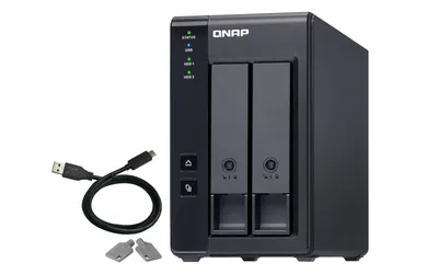 Externe Festplatte QNAP 2-Bay USB-C RAID TR-002 Hot-Swap