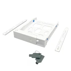 Qnap Tray-35-wht01 Festplattenfach, widerstandsfähig und effizient für Ihre Nas-Server, kompatibel mit 3,5-Festplatten, einfach zu installieren.