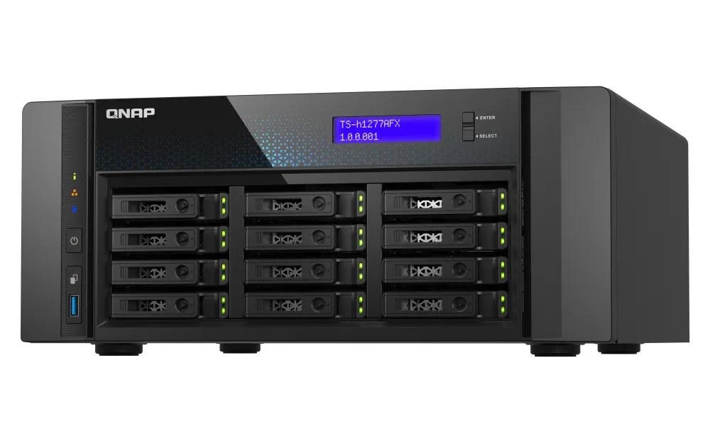 NAS Tower QNAP AMD Ryzen 7 32GB DDR5 12-Bay QuTS hero