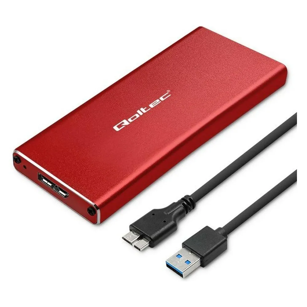 Qoltec Aluminiowa Obudowa Kieszeń na dysk M.2 SSD SATA NGFF USB 3.0 Super speed 2TB (M.2)