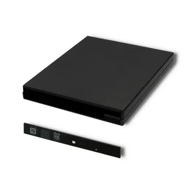 Optisches Laufwerk Qoltec 51864 Schwarz kompatibel Windows Mac Linux