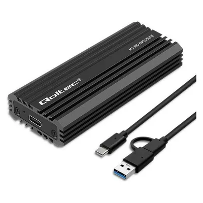 Qoltec Obudowa kieszeń NV2270 na dysk M.2 SSD SATA NGFF PCIe USB-C
