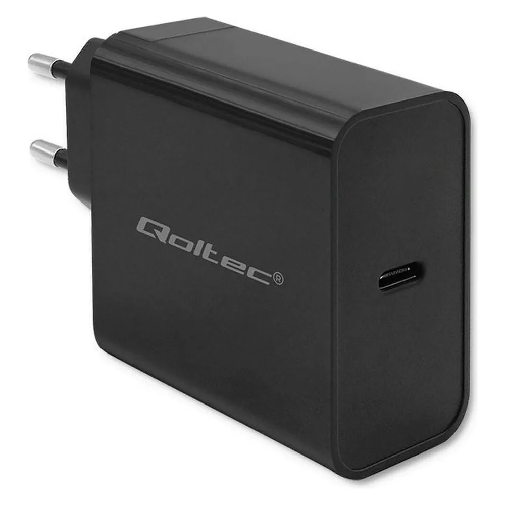 Qoltec Ładowarka Super Quick PD 65W 5-20V 3-3.25A 1xUSB typ C Czarna