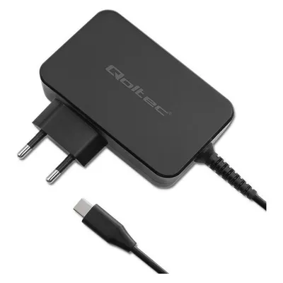 Qoltec Ładowarka GaN POWER PRO 1xUSB-C 100W 5-20V 3-5A Czarna