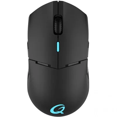QPad DX900 Kabellose Gaming-Maus 16000 DPI Schwarz