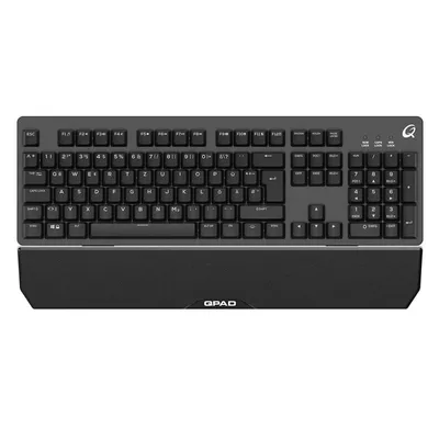 Tastatur Qpad MK40 Pro Membran beleuchtet Layout DE mit Multimedia-Tasten