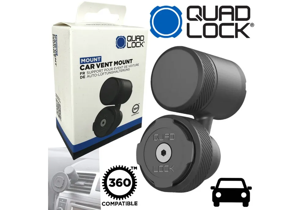Quad Lock Handy-Halterung QUAD LOCK 360 CAR Vent Mount Auto Lüftung Gitter Handy Halterung