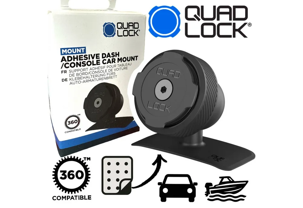 Quad Lock Handy-Halterung QUAD LOCK Lock Dash Auto klebe Armaturenbrett / Konsole Autohalterung